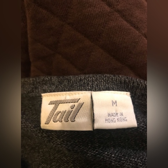 Vintage Tail Cardigan Cable Striped Size M Sweater - Picture 3 of 8